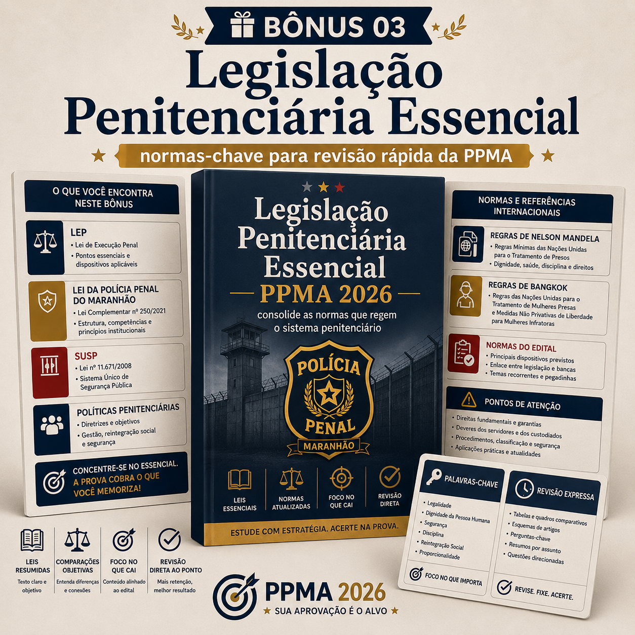 Simulado visual CEBRASPE A–E PPMA